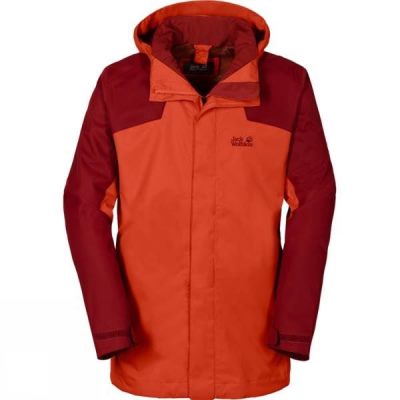 Chaquetas Jack Wolfskin Shelter Hombre Rojas - Chile GBM658021